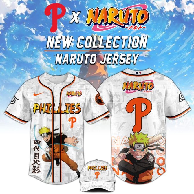 Limited Edition Naruto X Phillies Jersey – New Collection Anime Sportswear