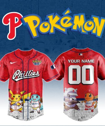 Custom Phillies Pokémon Jersey - Personalized Sports Fan Gear For Pokémon Lovers