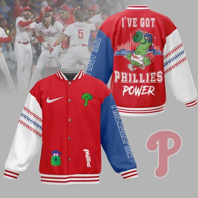 Limited Edition Phillies Varsity Jacket - Show Your Team Power In Style!