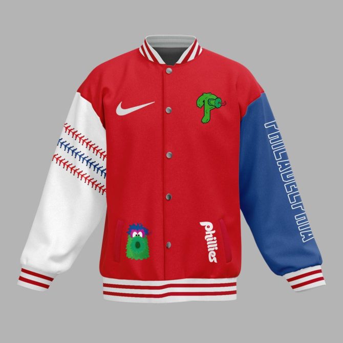 Limited Edition Phillies Varsity Jacket - Show Your Team Power In Style! - Image 2