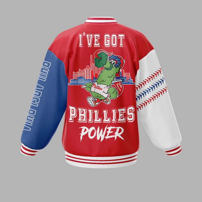 Limited Edition Phillies Varsity Jacket - Show Your Team Power In Style! - Image 3