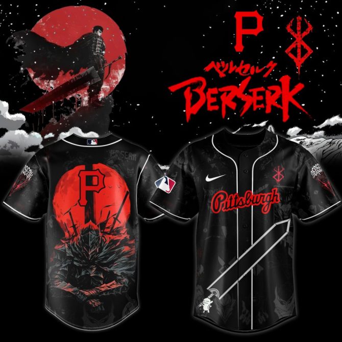 Limited Edition Berserk Baseball Jersey - Anime-Inspired Sportswear For Fans