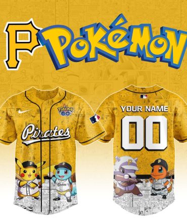 Custom Pokémon Baseball Jersey - Pikachu & Friends , Personalized Name & Number , Perfect Fan Gear!