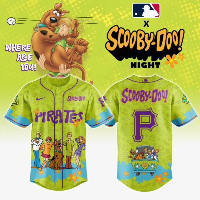 Limited Edition Scooby-Doo X Mlb Pirates Jersey – Vibrant Fan Gear For All Ages!
