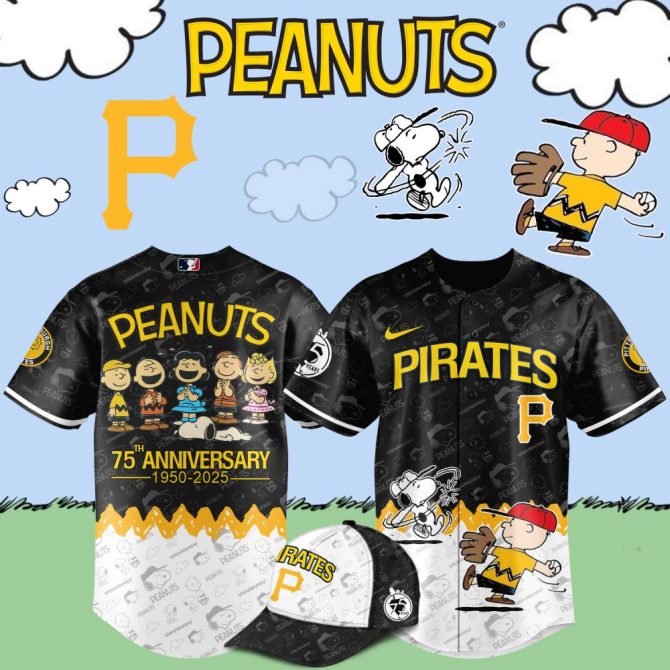 Celebrate Peanuts 75Th Anniversary With Pirates Jersey & Cap Set – Limited Edition Baseball Gear