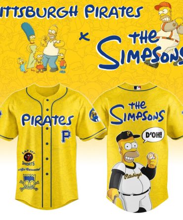 Limited Edition Pittsburgh Pirates X Simpsons Jersey – Iconic Homer Design, Perfect For Fans!