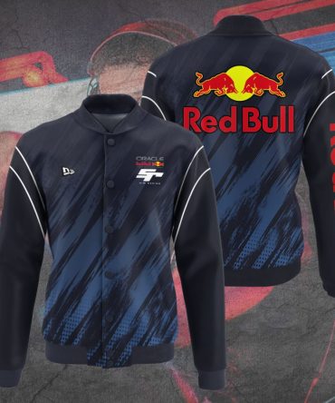 Limited Edition Red Bull Racing Jacket - Stylish Navy Blue Bomber For F1 Fans - Unisex
