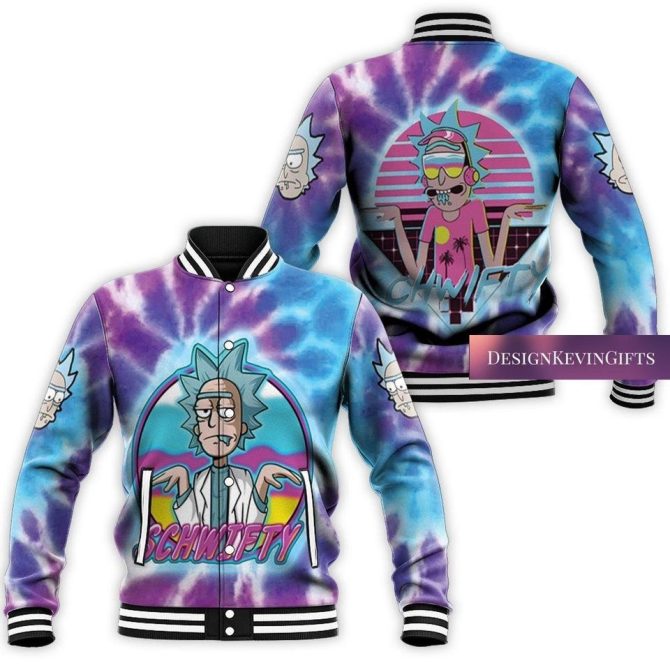 Colorful Tie-Dye Cartoon Graphic Bomber Jacket - Fun & Stylish Outerwear
