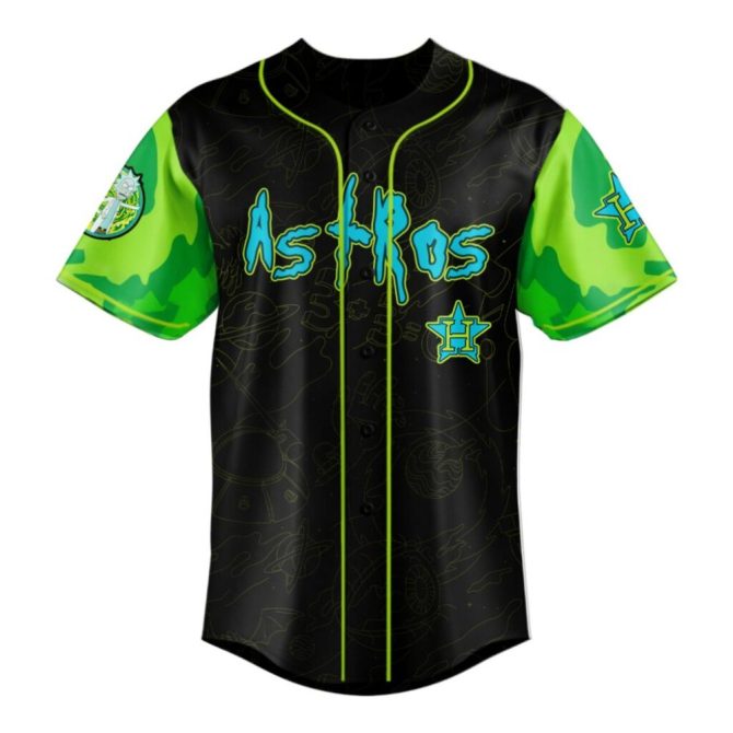 Limited Edition Rick & Morty X Astros Jersey – Vibrant Design, Perfect Fan Gear! - Image 2