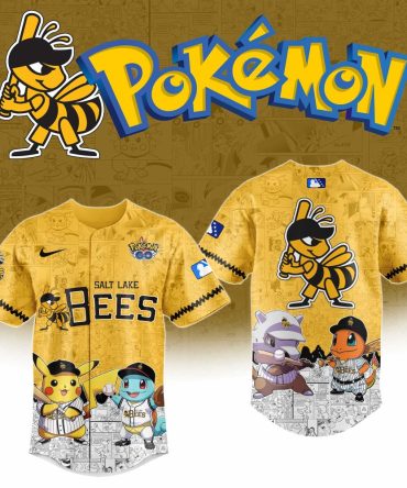 Limited Edition Pokémon Salt Lake Bees Jersey - Collectible Fan Gear For Pokémon Go Enthusiasts!