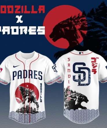 Godzilla X Padres Limited Edition Jersey – Iconic Design For Ultimate Fans!