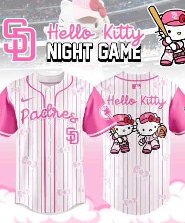 Limited Edition Hello Kitty Padres Baseball Jersey - Perfect For Fans & Collectors!