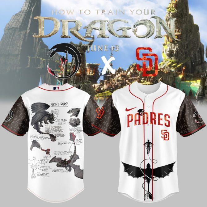 Limited Edition Padres Dragon Jersey - Official How To Train Your Dragon Crossover