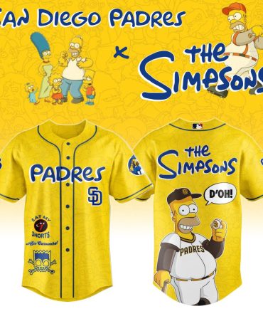 Limited Edition San Diego Padres X The Simpsons Baseball Jersey - Vibrant Yellow Fan Gear