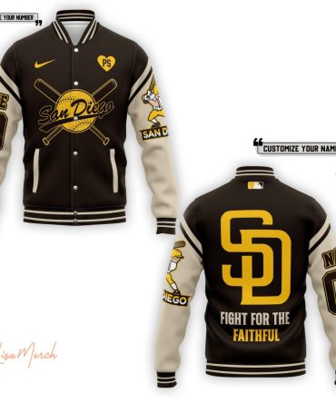 Custom San Diego Varsity Jacket - Personalize Name & Number - Perfect Gift For Fans