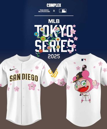 Limited Edition San Diego Mlb Tokyo Series 2025 Jersey - Murakami Design, Cherry Blossom Art