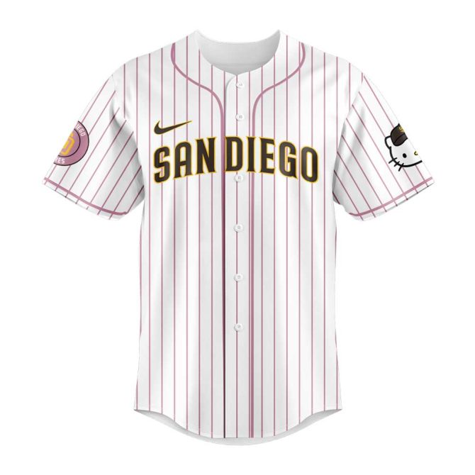 Hello Kitty X San Diego Padres Limited Edition Jersey - Cute Baseball Style! - Image 2