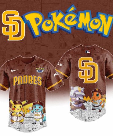 Limited Edition Pokémon X Padres Jersey - Catch 'Em All Style!