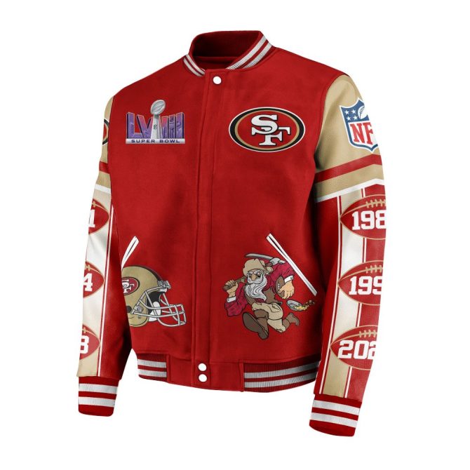 49Ers Super Bowl Champions Jacket - Limited Edition Nfl Varsity Coat - Image 3