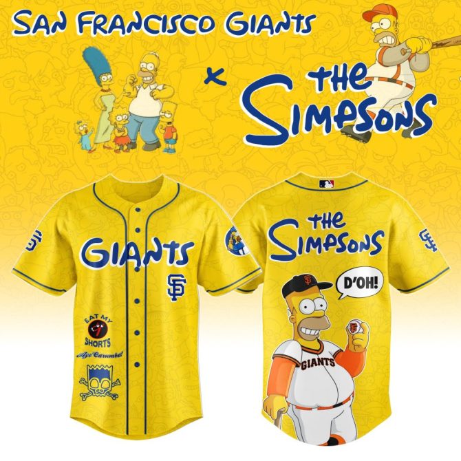 Limited Edition San Francisco Giants X The Simpsons Jersey – Celebrate In Style!