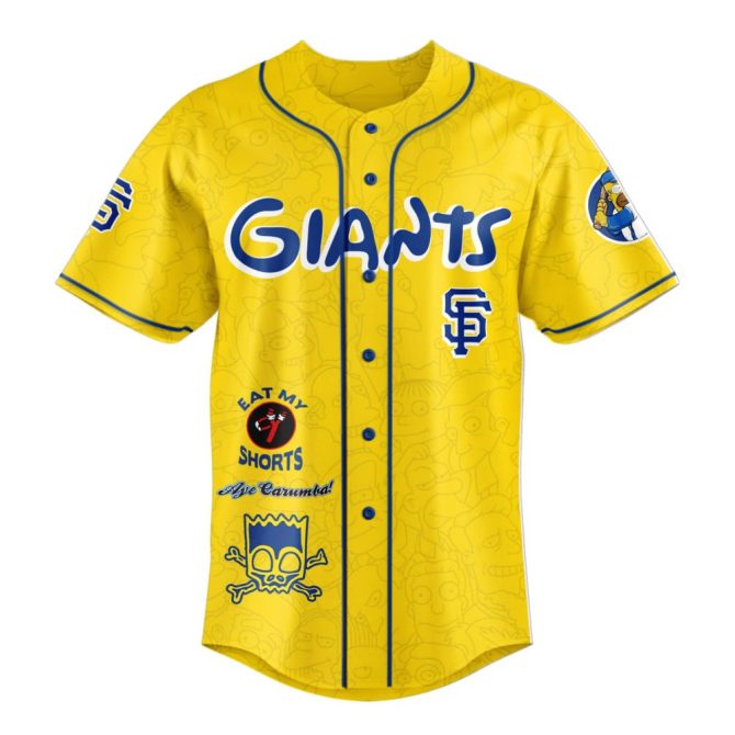 Limited Edition San Francisco Giants X The Simpsons Jersey – Celebrate In Style! - Image 2