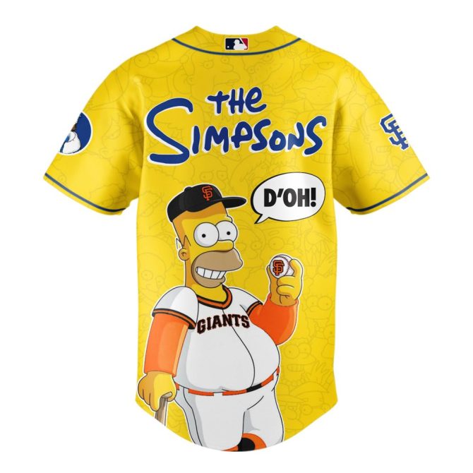 Limited Edition San Francisco Giants X The Simpsons Jersey – Celebrate In Style! - Image 3