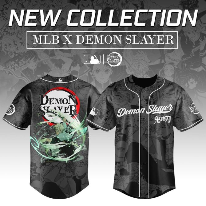 Mlb X Demon Slayer Anime Baseball Jersey - Limited Edition Collector'S Item