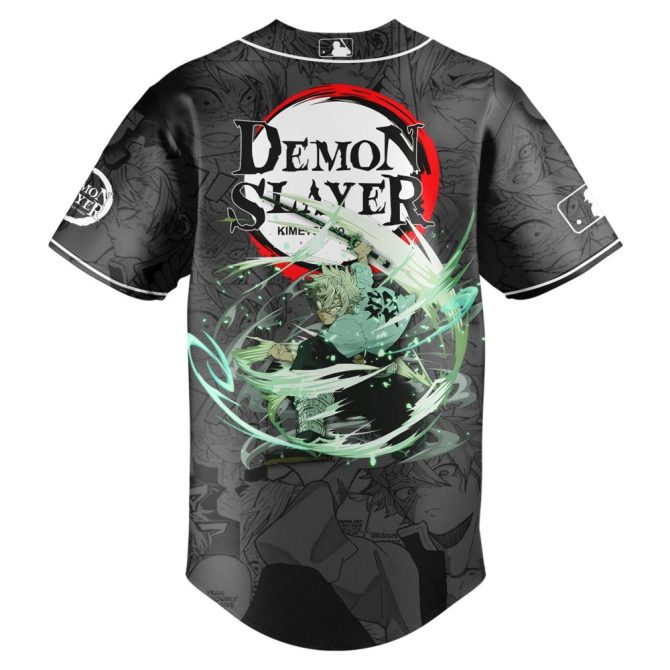 Mlb X Demon Slayer Anime Baseball Jersey - Limited Edition Collector'S Item - Image 3