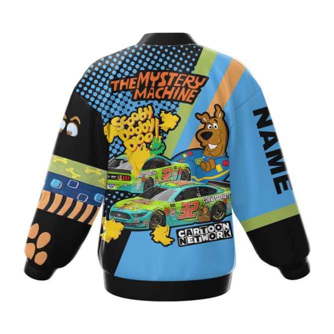 Scooby-Doo Custom Name Bomber Jacket - Colorful Cartoon Network Design - Personalized Gift - Image 3