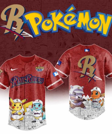 Limited Edition Pokémon Railriders Jersey – Pikachu & Friends Design – Perfect For Fans!