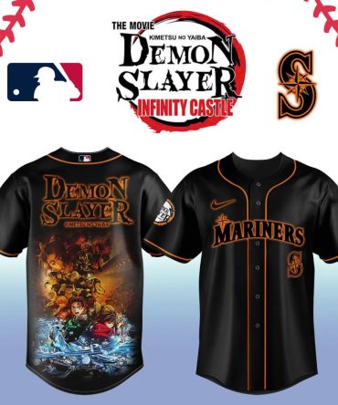 Demon Slayer X Mariners Baseball Jersey - Limited Edition Anime Apparel
