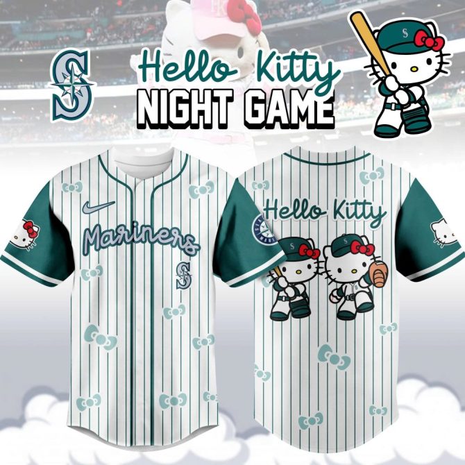 Hello Kitty Mariners Baseball Jersey – Cute & Official Fan Apparel