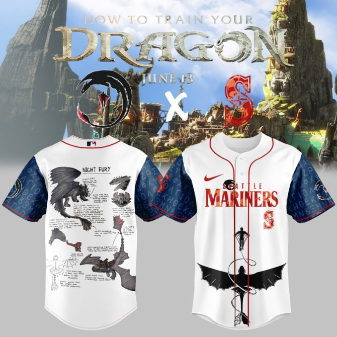 Exclusive How To Train Your Dragon X Mariners Jersey – Limited Edition Fan Gear!