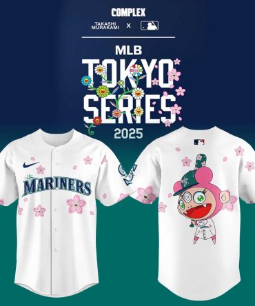 Exclusive Takashi Murakami X Mariners Mlb Tokyo Series 2025 Jersey – Limited Edition Floral Design