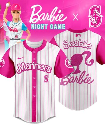 Limited Edition Barbie X Seattle Mariners Pink Jersey - Perfect For Fans & Collectors!