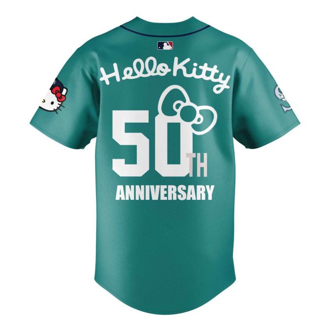 Hello Kitty 50Th Anniversary Mariners Jersey & Cap Set - Limited Edition - Image 3