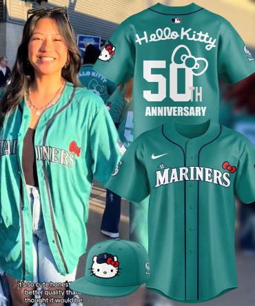 Hello Kitty 50Th Anniversary Mariners Jersey & Cap Set - Limited Edition