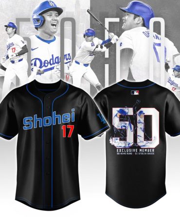 Exclusive Shohei 17 Baseball Jersey - Celebrate 50 Hr & 50 Sb Milestone - Limited Edition