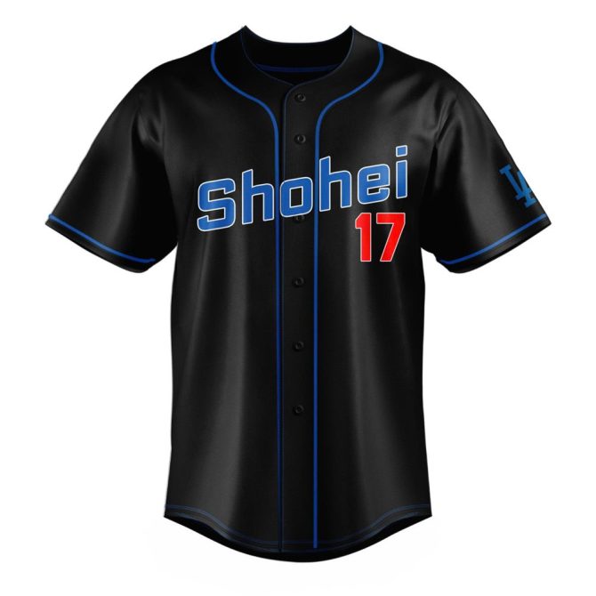 Exclusive Shohei 17 Baseball Jersey - Celebrate 50 Hr & 50 Sb Milestone - Limited Edition - Image 2
