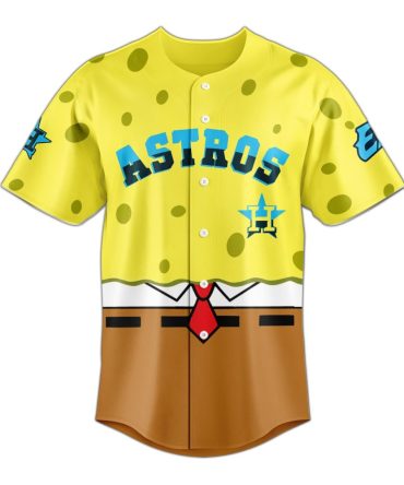Astros Spongebob Jersey – Unique Cartoon Style Baseball Shirt For Fans