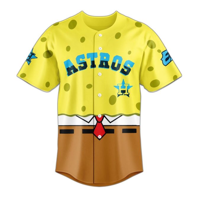 Astros Spongebob Jersey – Unique Cartoon Style Baseball Shirt For Fans