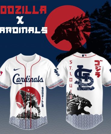 Exclusive Godzilla X Cardinals Baseball Jersey – Limited Edition Fan Gear