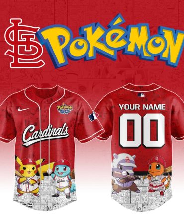 Custom St. Louis Cardinals Pokémon Jersey - Pikachu & Friends - Personalize Yours!