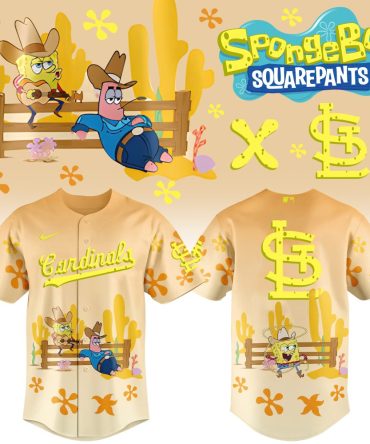 Spongebob X Cardinals Limited Edition Jersey – Fun & Unique Collectible!