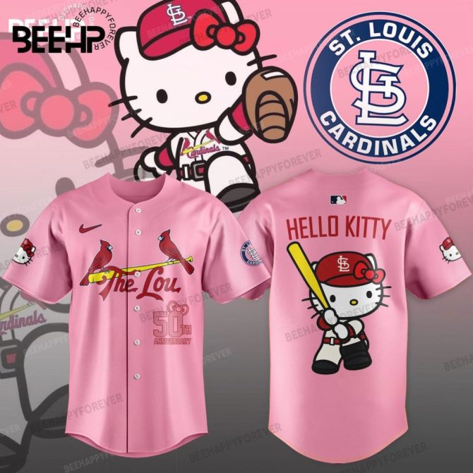 Hello Kitty St. Louis Cardinals Pink Jersey – Limited Edition Baseball Fan Gear