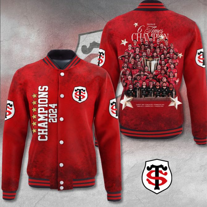 2024 Champions Red Varsity Jacket - Celebrate Victory With Style!