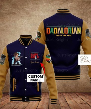 Custom Dadalorian Varsity Jacket - Personalized Star Wars Inspired Gift For Dads