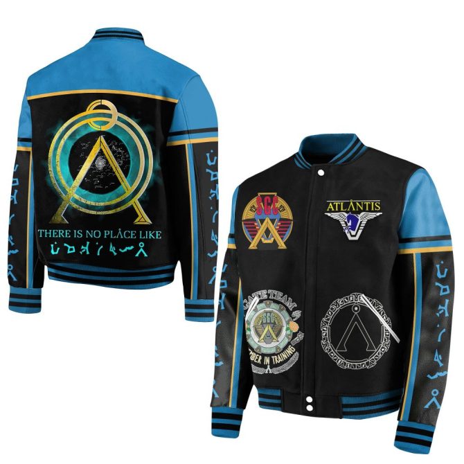 Explore The Universe In Style: Stargate Atlantis Varsity Jacket – Premium Fandom Wear