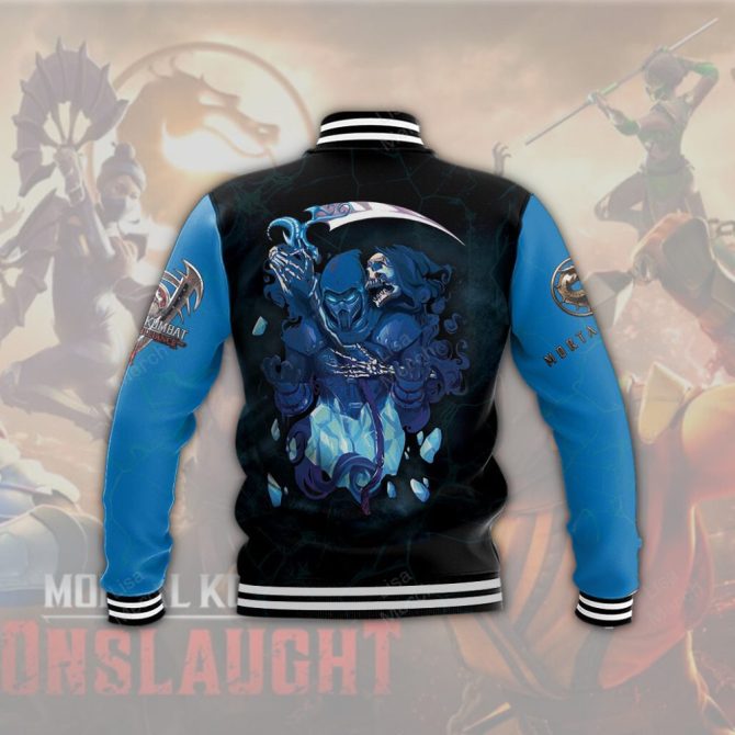 Custom Name Sub-Zero Varsity Jacket - Ultimate Gaming Fan Gear With Personalized Touch - Image 3