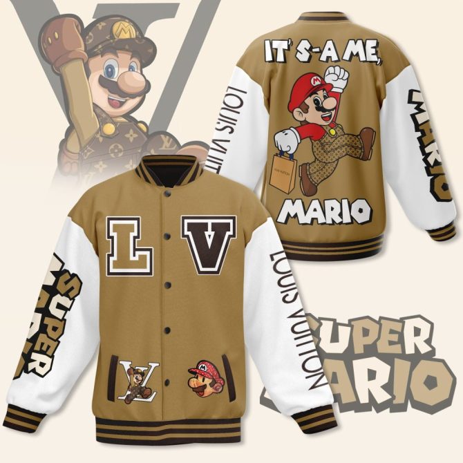 Comfimerch Super Mario New Bomber Baseball Jacket For Fan